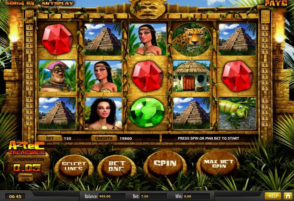 Игровой автомат Aztec Treasures в казино Ред Бокс