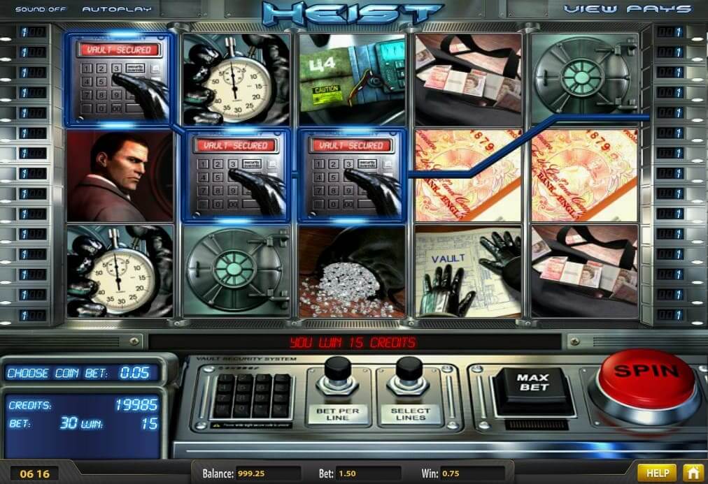 Игровой автомат Heist в казино Ред Бокс